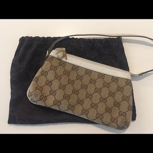 Gucci Monogram Bumble Bee Pochette Mini Handbag